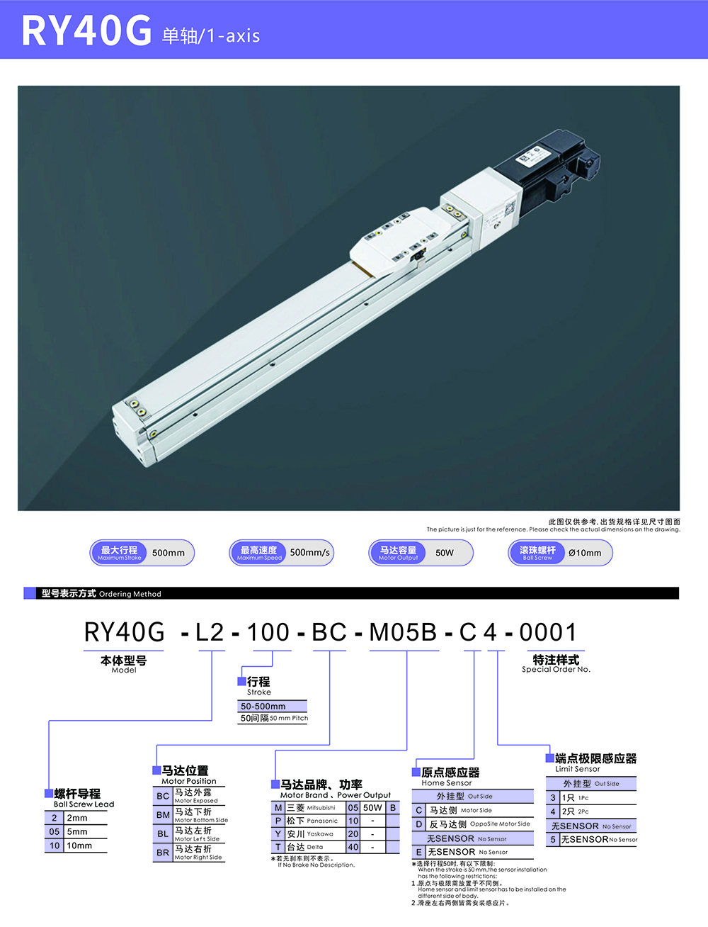 RY40G軌道內(nèi)嵌式模組滑臺(tái)